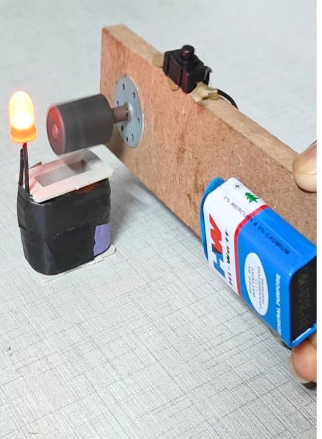 ERH India Science Project Kit on Electromagnetic Induction - Readymade Working Model for School Kids and Class 12 Students - Image 1